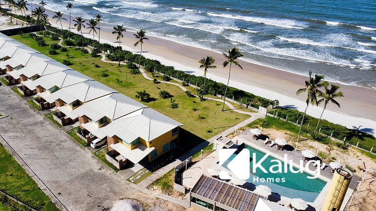 Refúgio Pé na Areia com 4 quartos em Ilhéus - Condomínio Per