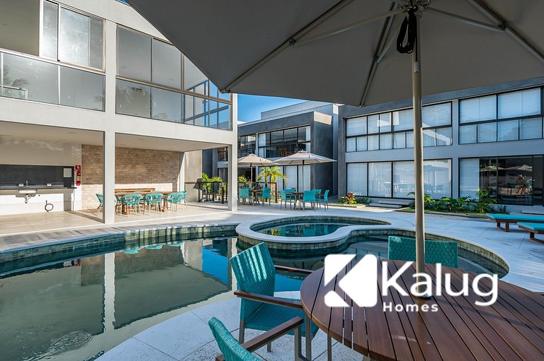 Kalug - Apt em cond Pé na Areia na Praia do Mutá