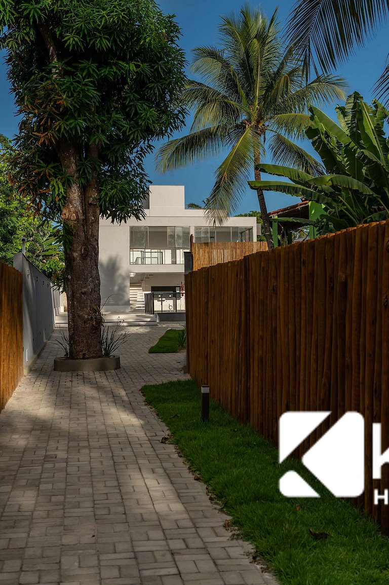 Kalug - Apt em cond Pé na Areia na Praia do Mutá