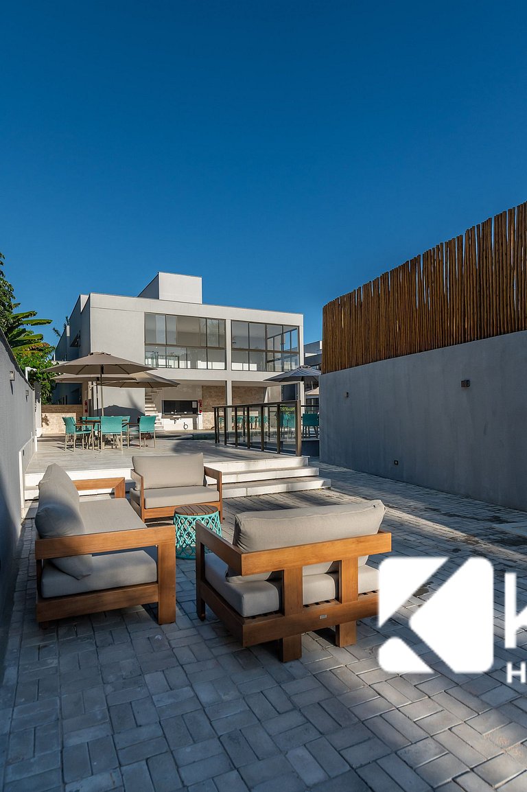 Kalug - Apt em cond Pé na Areia na Praia do Mutá