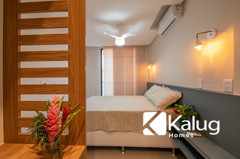 Kalug - Apt em cond Pé na Areia na Praia do Mutá