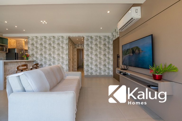 Kalug - Apt em cond Pé na Areia na Praia do Mutá
