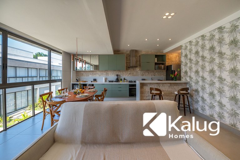 Kalug - Apt em cond Pé na Areia na Praia do Mutá