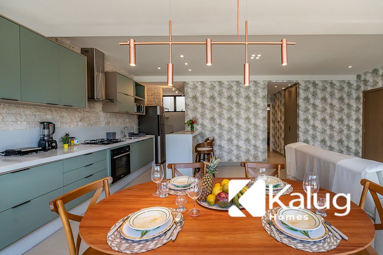 Kalug - Apt em cond Pé na Areia na Praia do Mutá