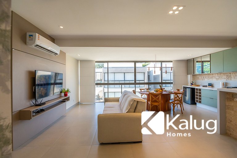 Kalug - Apt em cond Pé na Areia na Praia do Mutá