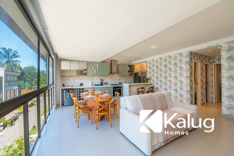 Kalug - Apt em cond Pé na Areia na Praia do Mutá