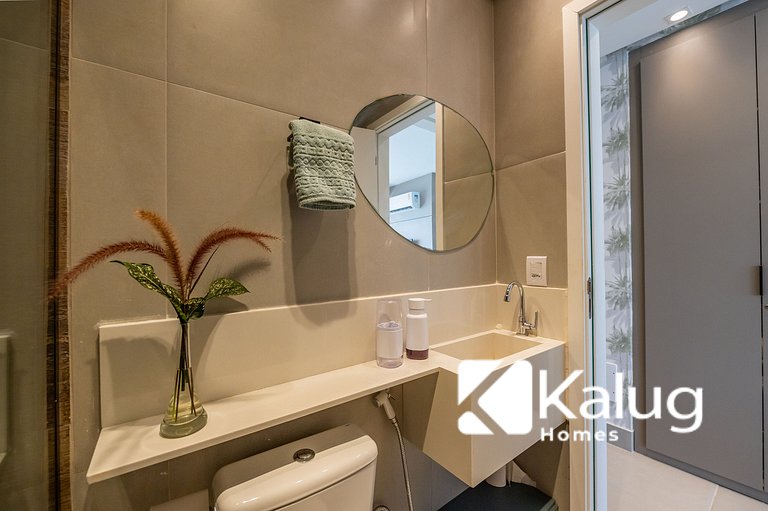 Kalug - Apt em cond Pé na Areia na Praia do Mutá