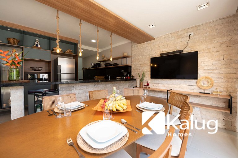 Luxo e Tranquilidade na Ponta do Mutá-Pé na areia