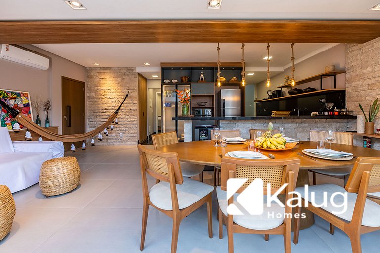 Luxo e Tranquilidade na Ponta do Mutá-Pé na areia