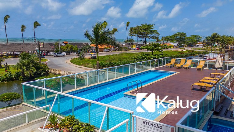 Férias na Praia – 2 Quartos em Cond Premium