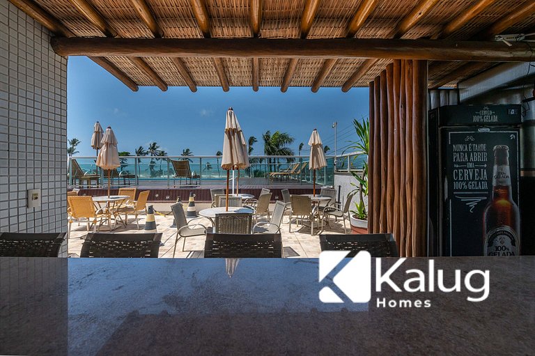 Férias na Praia – 2 Quartos em Cond Premium