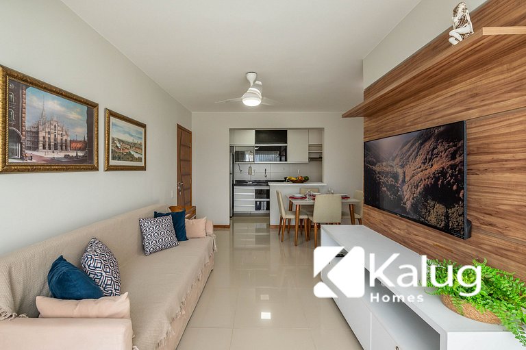 Férias na Praia – 2 Quartos em Cond Premium