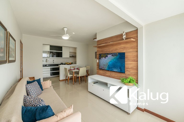 Férias na Praia – 2 Quartos em Cond Premium