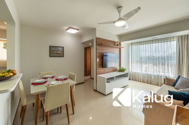 Férias na Praia – 2 Quartos em Cond Premium