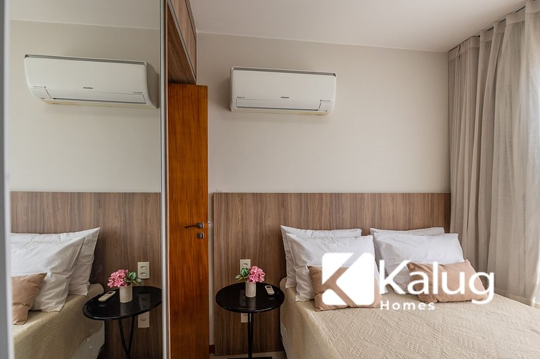 Férias na Praia – 2 Quartos em Cond Premium