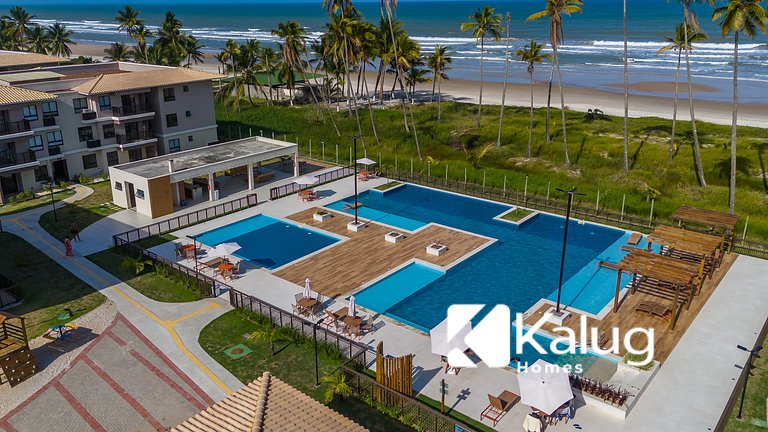 Viva com Conforto e Clima de Resort - Pé na areia