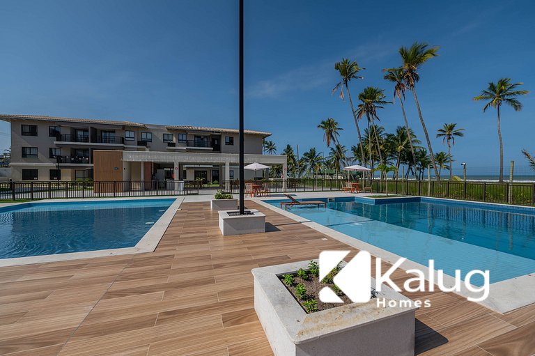 Viva com Conforto e Clima de Resort - Pé na areia
