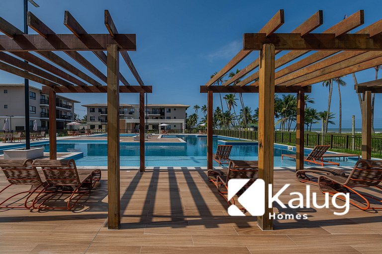 Viva com Conforto e Clima de Resort - Pé na areia