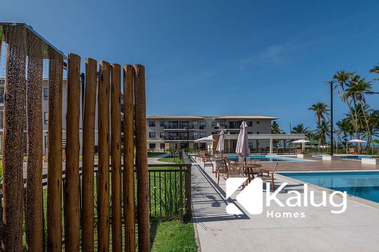 Viva com Conforto e Clima de Resort - Pé na areia