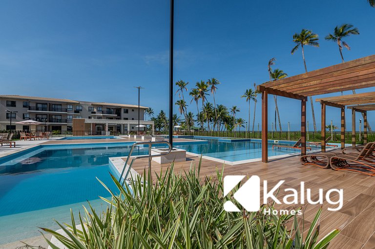 Viva com Conforto e Clima de Resort - Pé na areia