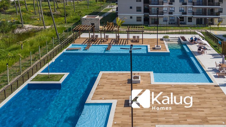 Viva com Conforto e Clima de Resort - Pé na areia